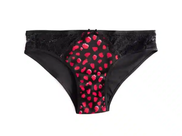 Culotte noire motifs face
