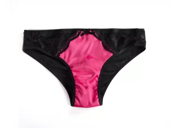 Culotte satin fuchsia face